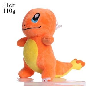 Orange and Yellow Stuffed Dinosaur Toy